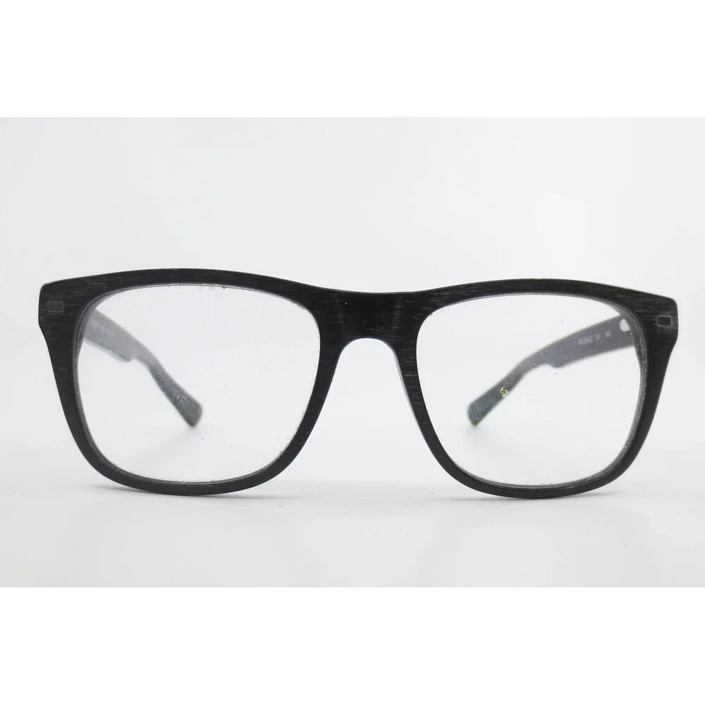 Perry Ellis PE 374-2 Black Wood Grain Square Eyeglass Frames 50-17-140